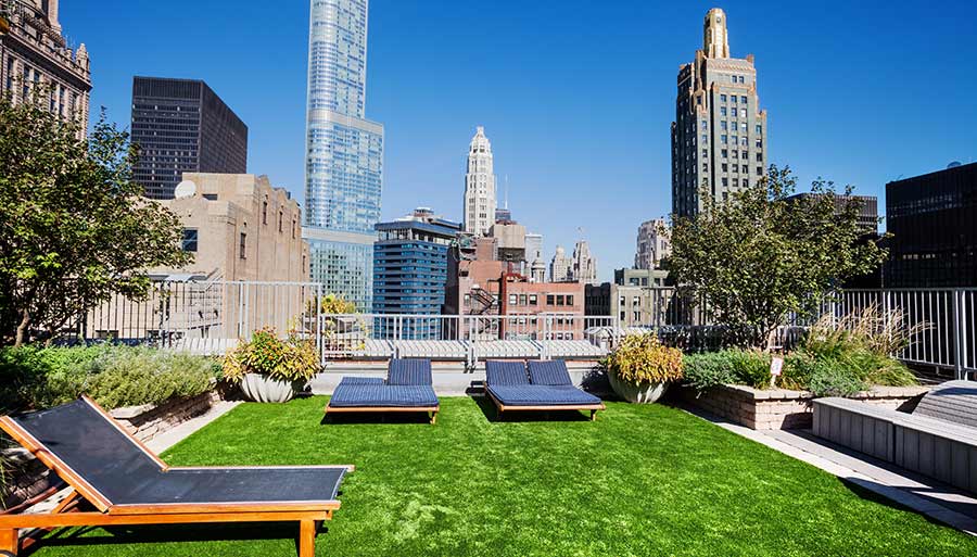 Rooftop Yoga Deck — Recover Green Roofs